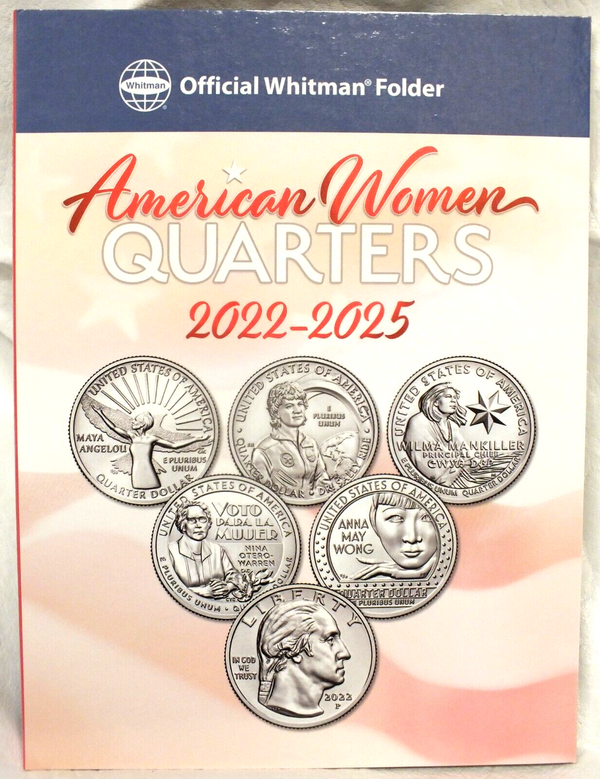 American Women Quarter Coin Folder 2022 - 2025 Date Set Whitman Album 4988