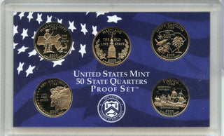 2000 United States State Quarters Proof Set 5 Coins U.S. Mint San Francisco