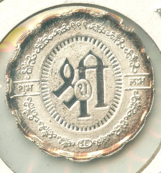 Lakshai 5 Gram Silver 999 Round Lucky Wisdom Wealth Hindu  -KR830