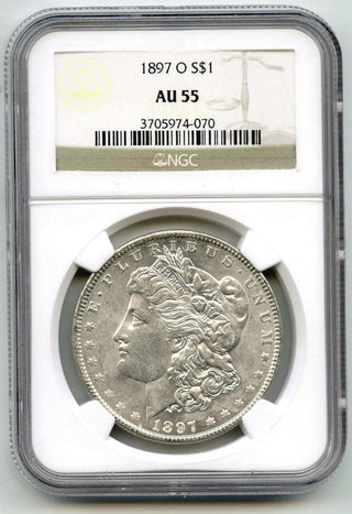 1897-O Morgan Silver Dollar NGC AU 55 Certified - New Orleans Mint - J659