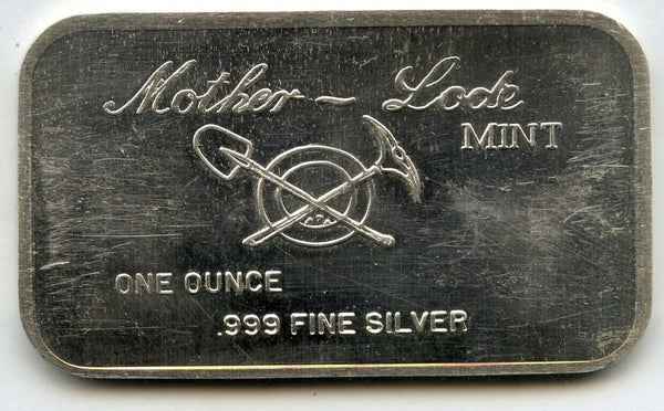 Masonic Temple 1973 Art Bar 999 Silver 1 oz Ingot Medal Mother-Lode Mint - J594