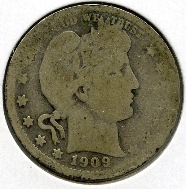 1909-O Barber Silver Quarter - New Orleans Mint - H679