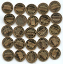 1971-S Lincoln Wheat Cent Pennies 50-Coin Penny Roll - San Francisco Mint - J126