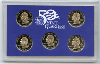 2005 United States State Quarters Silver Proof Set 5 Coins US Mint San Francisco