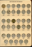 Jefferson Nickels 1938 - 2008 Partial Coin Set & Dansco Album Collection - BX90