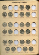 Jefferson Nickels 1938 - 2008 Partial Coin Set & Dansco Album Collection - BX90