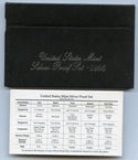 1995 United States Silver Proof Set 5 Coins U.S. Mint San Francisco