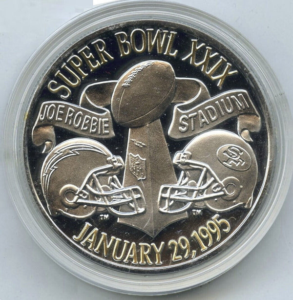 Super Bowl XXIX Sterling Silver 1920 - 1994 Proof Medal Round Game Coin - H805