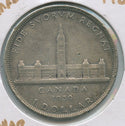 1939 Canada Silver .8000 Coin $1 Dollar king George VI - SR435