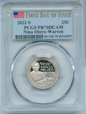 2022-S Nina Otero American Women Quarter PCGS PR70DCAM San Francisco Mint- SS637