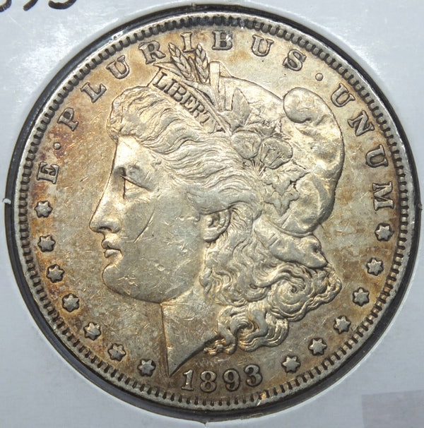 1893 Morgan Silver Dollar - Philadelphia Mint - Toning - J853