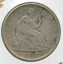 1867-S Silver Seated Liberty Half Dollar 50c San Francisco Mint - SS737