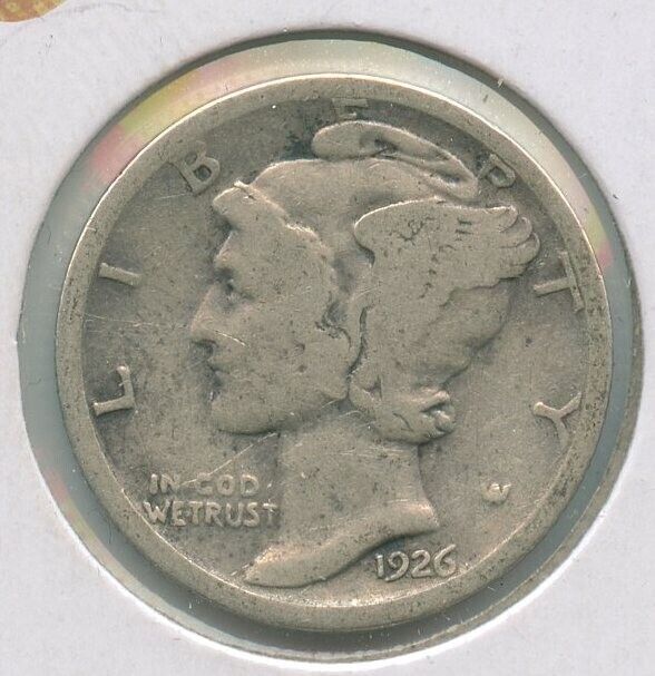 1926-S Silver Mercury Dime 10c San Francisco Mint - SR668