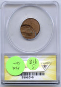 1984-D Lincoln Cent Penny ANACS MS 63 Off-Center Error Struck 45% Denver - J918