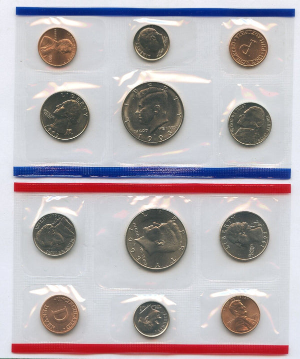 1993 US Uncirculated Mint Set 10 Coin United States Philadelphia Denver P & D