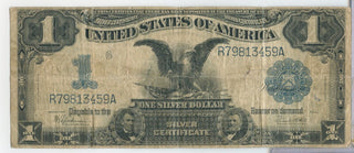 1899 Black Eagle $1 One Dollar United States Large Size  Currency Note - SS246