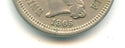 1865/65 Re Punched Date 3-Cent Nickel - Three Cents Philadelphia Mint - SS425