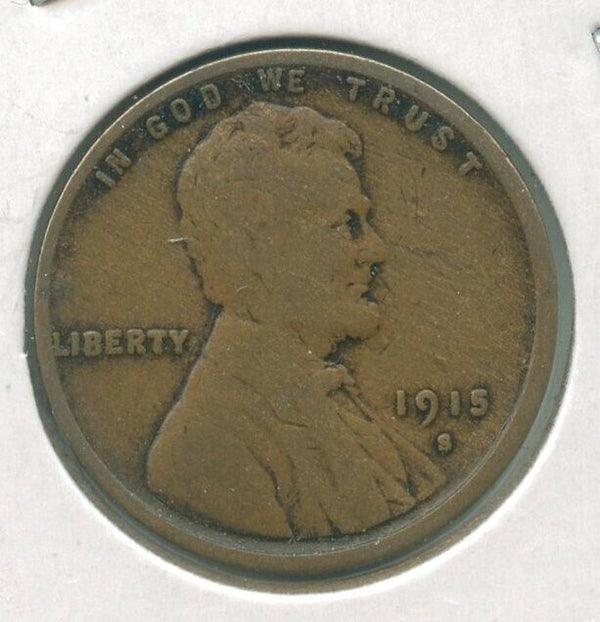 1915-S Lincoln Wheat Cent 1c San Francisco Mint -KR825