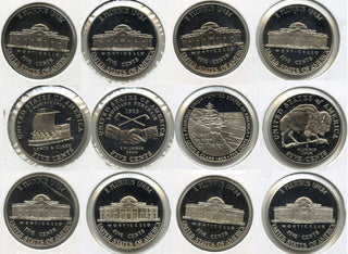 2000 - 2009-S Jefferson Nickel Proof Set Run of (12) Coins Lot Collection - H453