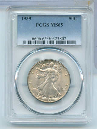 1939-P Silver Walking Liberty Half Dollar PCGS MS65 Philadelphia Mint - SR998