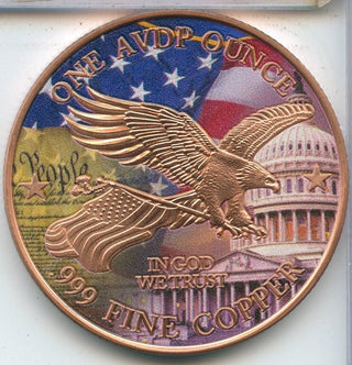 (20) Donald Trump Take Our Country Back America 1oz Copper Round Colored Roll