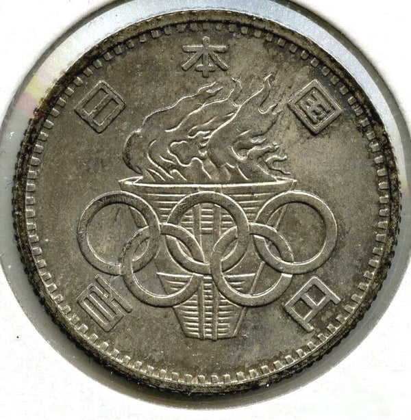 1964 Tokyo Japan Silver Coin 100 Yen - Olympics - H272