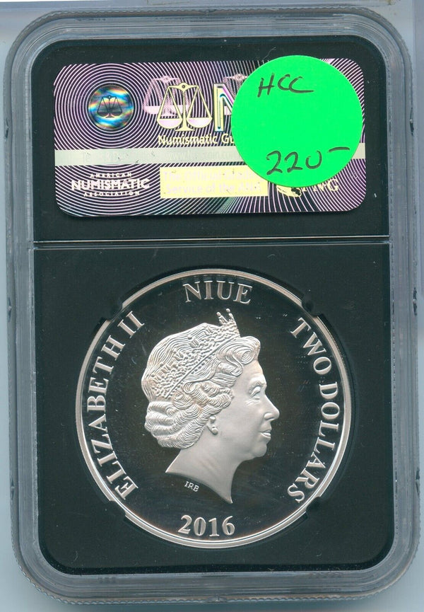 2016 $2 Niue Star Wars R2-D2 NGC PF70 Silver Coin 1oz 999 - SS578