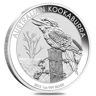 2016 Australian Kookaburra 1 Oz 999 Silver $1 One Dollar Coin BU - JM899