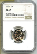 1956 Jefferson Proof Nickel NGC PF 67 Certified - J456