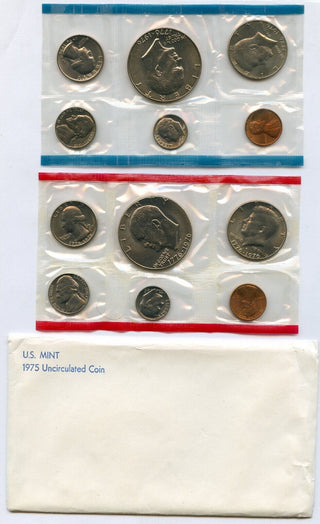 1975 Uncirculated Mint Set Philadelphia & Denver United States US 13 Coins P & D