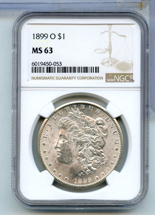 1899-O Morgan Silver Dollar NGC MS63 New Orleans Mint - KR898