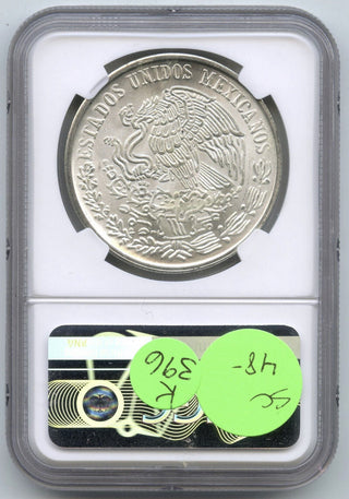 1978 Mo Mexico Silver Coin Cien 10 Pesos NGC MS 65 Certified Plata Pura - K396