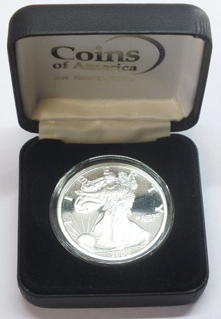 2000 Millennium American Eagle 999 Silver 1 oz Art Medal Round + Case - J904