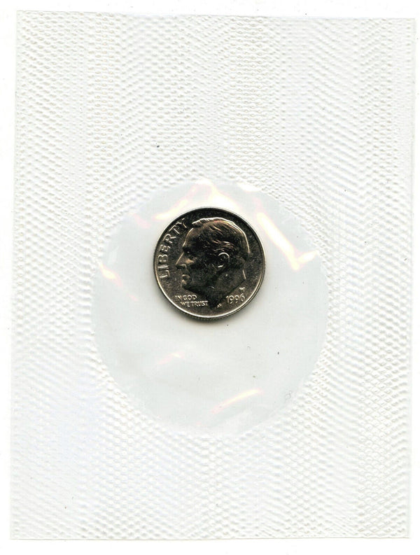 1996-W Roosevelt Dime - Uncirculated OGP Cellophane - West Point Mint - K437