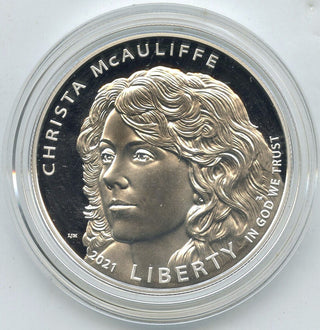 2021 Christa McAuliffe Proof Silver Dollar US Mint 21CH Coin OGP Case - J906