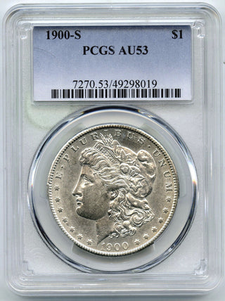 1900-S Morgan Silver Dollar PCGS AU 53 Certified - San Francisco Mint - H338