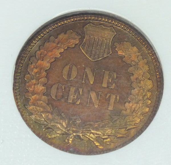 1897 Indian Head Cent Penny NGC PF66 RB Certified - Toning Toned - C289