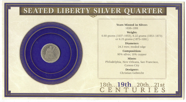 1854 Seated Liberty Silver Quarter - Philadelphia Mint - DM305