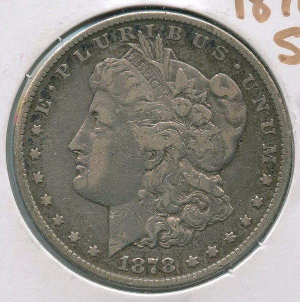 1878-S Morgan Silver Dollar $1 San Francisco Mint - SS826