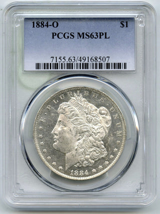 1884-O Morgan Silver Dollar PCGS MS 63 PL Certified - New Orleans Mint - H559