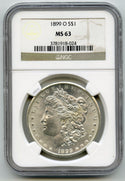 1899-O Morgan Silver Dollar NGC MS63 Certified - New Orleans Mint - K305