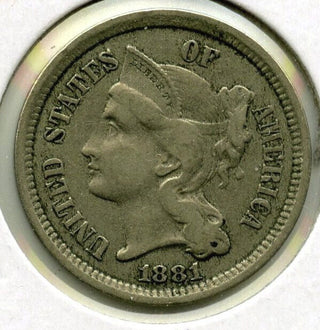 1881 3-Cent Nickel - Three Cents - J514