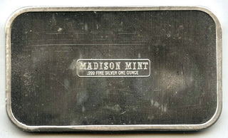 1974 Thanksgiving 999 Silver 1 oz Medal Bar Ingot Bullion - Madison Mint - H516