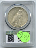 1925-S Peace Silver Dollar PCGS AU 53 Certified - San Francisco Mint - K306