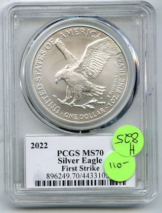 2022 American Eagle Silver Dollar PCGS MS70 First Strike Damastra Signature H825