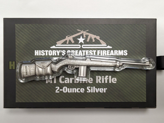 2024 M1 Carbine Rifle Firearm Gun 2 Oz 999 Silver Coin Chad 10,000 Francs JP721