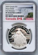 2025 Canada Peace Dollar 1 Oz 9999 Silver Proof NGC PF70 $1 Coin - JP866