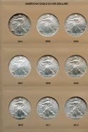 American Silver Eagles 1986 - 2021 Collection Dansco Album 7181 Complete JN100