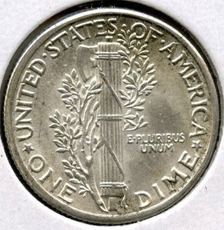 1942 Mercury Silver Dime - Philadelphia Mint - Uncirculated - H365