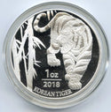 2018 Republic of Korea Tiger 999 Silver 1 oz Proof Medal Round - K349